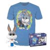 POP! & Tee: WB100 - Bugs Bunny as Fred - S Funko Bobbleheads