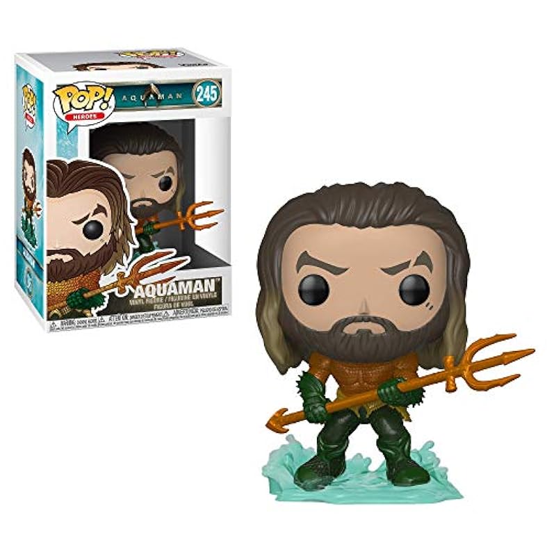 Statues Funko Funko 31177 Pop Heroes: Aquaman - Arthur Curry in Hero Suit Collectible Figure, MultiStandard Standard