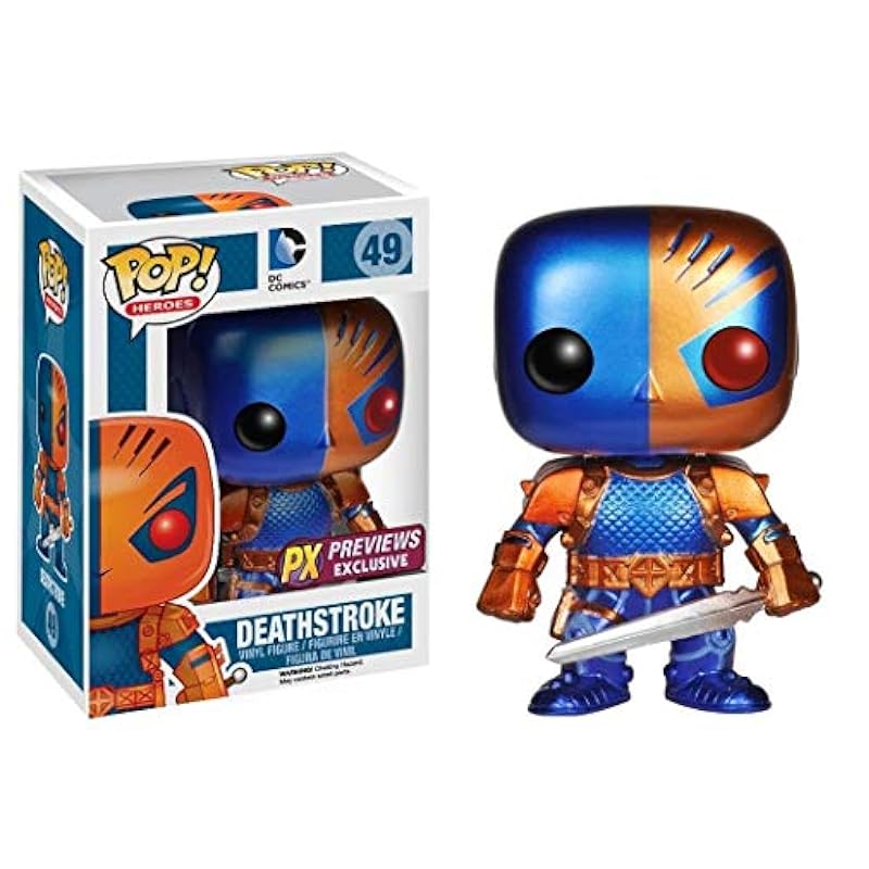 Bobbleheads Funko Funko Pop DC Heroes: Deathstroke Vinyl Figure (Metallic Version)