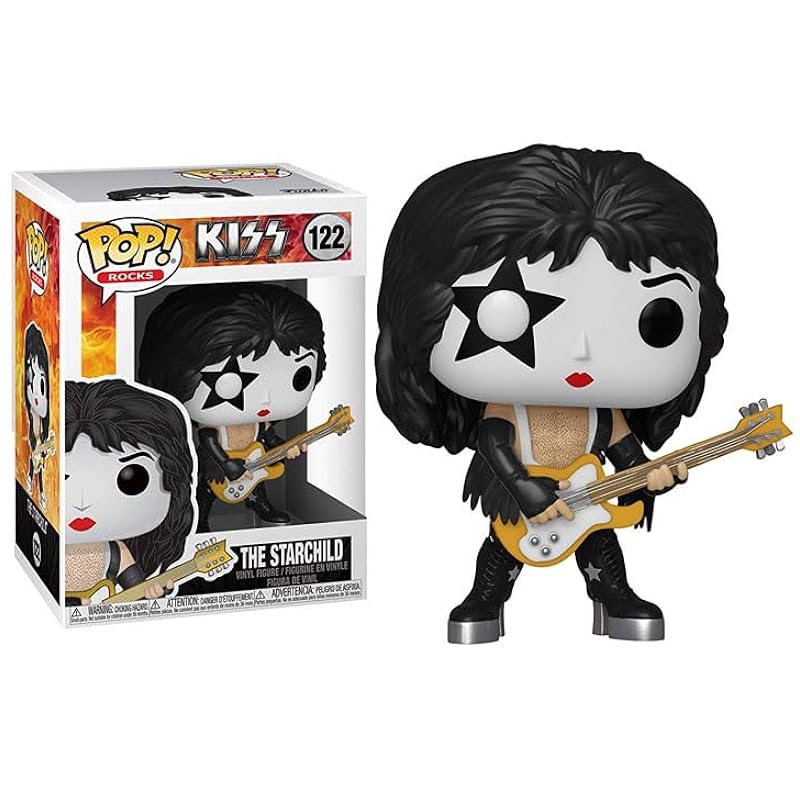 Bobbleheads Funko Funko Kiss + Protector: Pop! Rocks Vinyl Figure (Bundled with ToyBop Box Protector Collector Case) (Starchild) Starchild