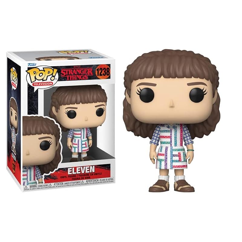 Bobbleheads Funko POP [Stranger Things - Eleven [Season 4] Funko Vinyl Figure (Bundled with Compatible Box Protector Case), Multi, 3.75 inches