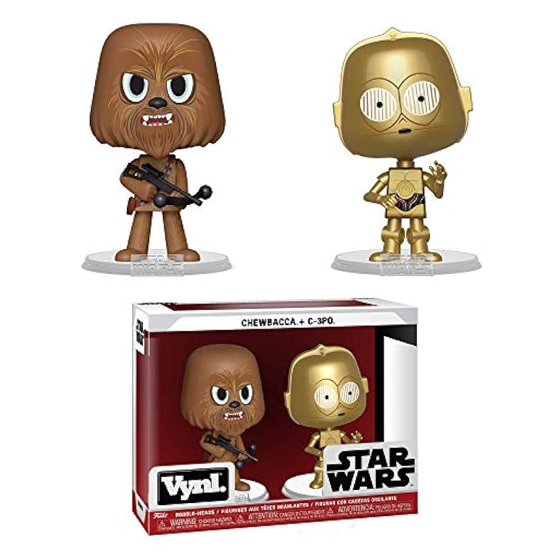 Funko Vynl: Star Wars - Chewbacca & C-3PO Toy, Multi Funko Statues