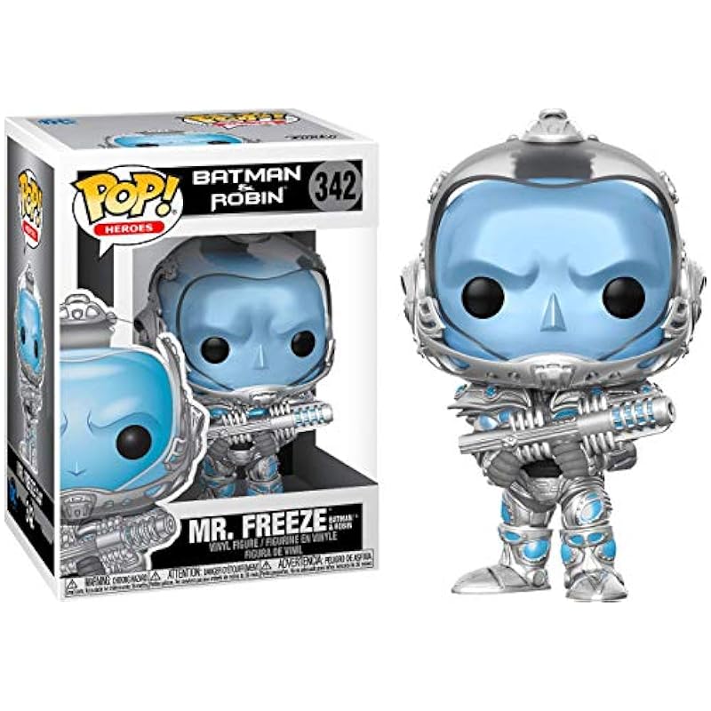 Bobbleheads Funko Mr Freeze Pop #342 Pop Heroes: Batman and Robin Vinyl Figure (Bundled with EcoTek Protector to Protect Display Box)