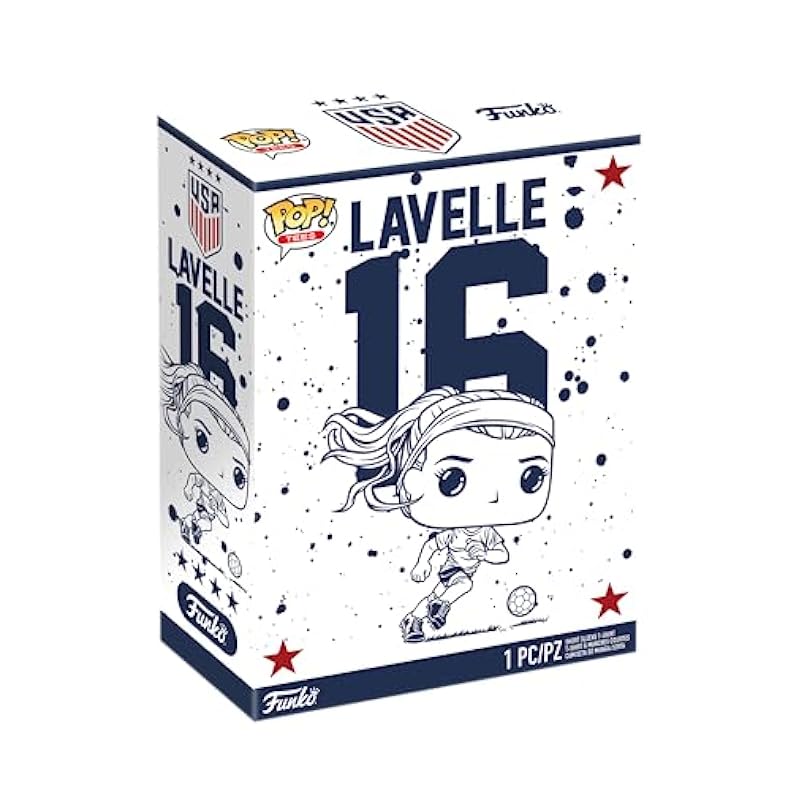 Funko Pop! Boxed Tee: The U.S Women's National Soccer Team - Rose Lavelle - 2XL Funko Toys & Game Room
