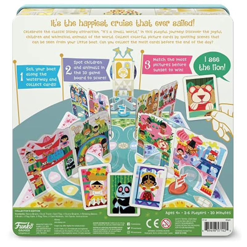 Board Games Funko Funko Disney It's a Small World Game Collector's Edition Collector'