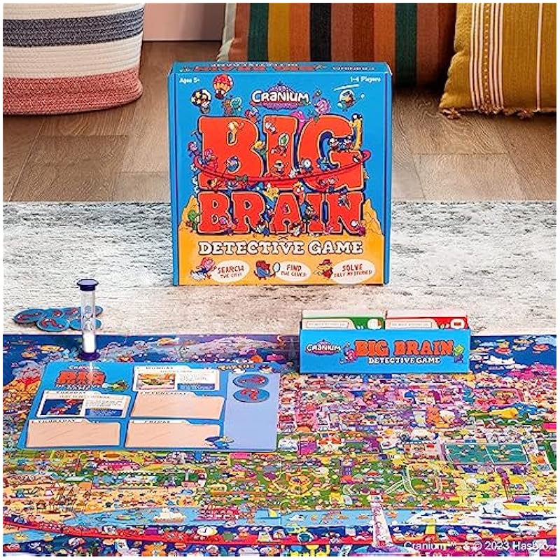 Funko Board Games Funko Cranium Big Brain Detective Game for 1-4 Players Ages 5 and Up Big Brain